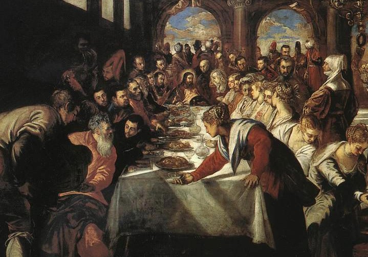 Jesus at a wedding feast